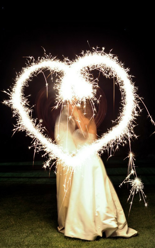 Wedding Heart Shaped Sparklers
 Nicole Rene Design weddings events home decor fashion