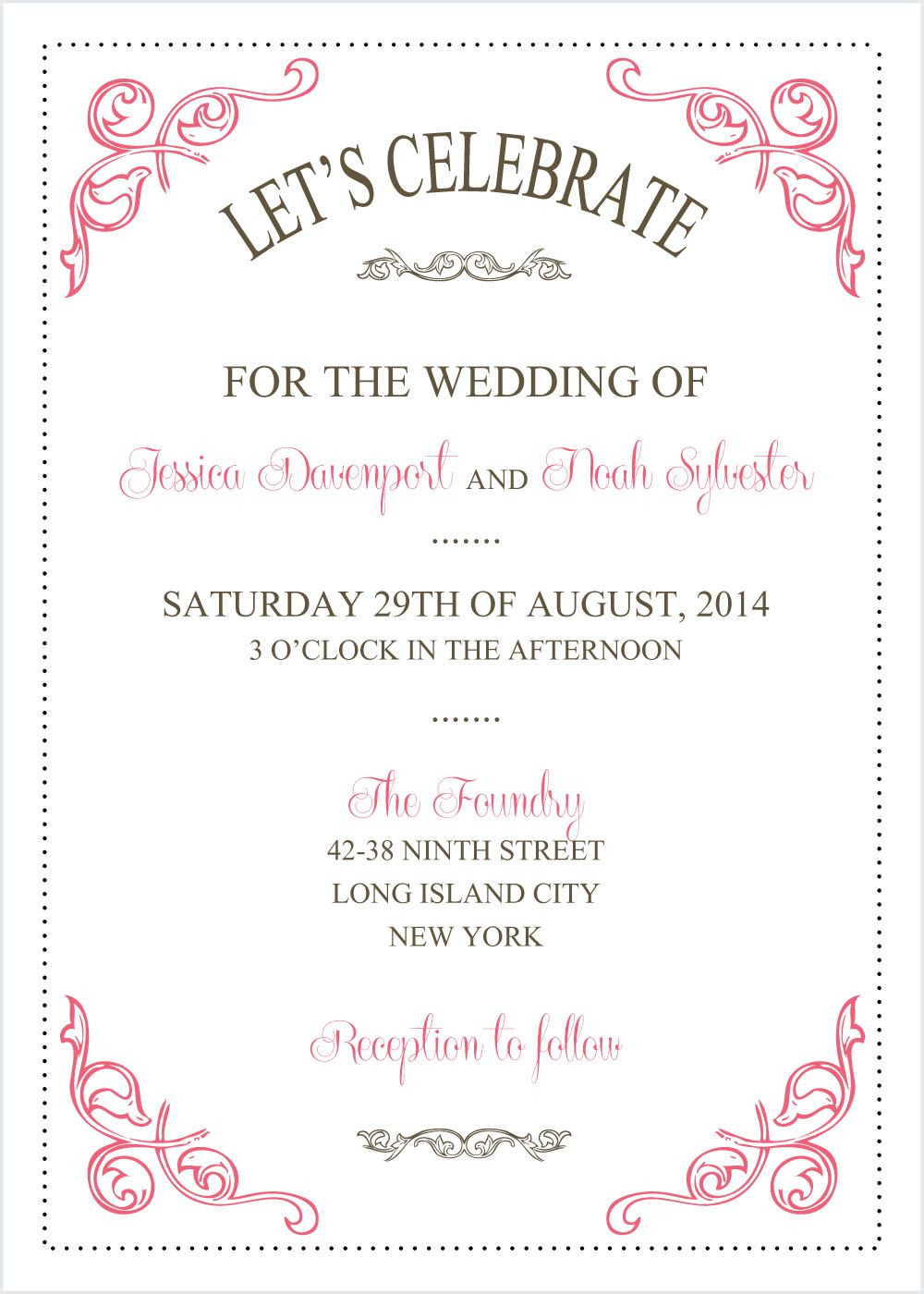 Wedding Invitation Templates Free
 Wedding Invitations Template Wedding Invitations