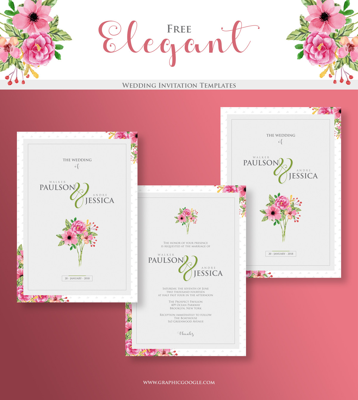 Wedding Invitation Templates Free
 Free Elegant Wedding Invitation TemplatesGraphic Google