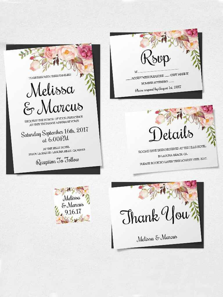 Wedding Invitation Templates Free
 16 Printable Wedding Invitation Templates You Can DIY