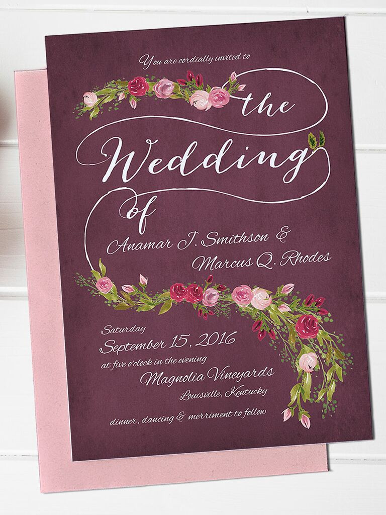 Wedding Invitation Templates Free
 16 Printable Wedding Invitation Templates You Can DIY