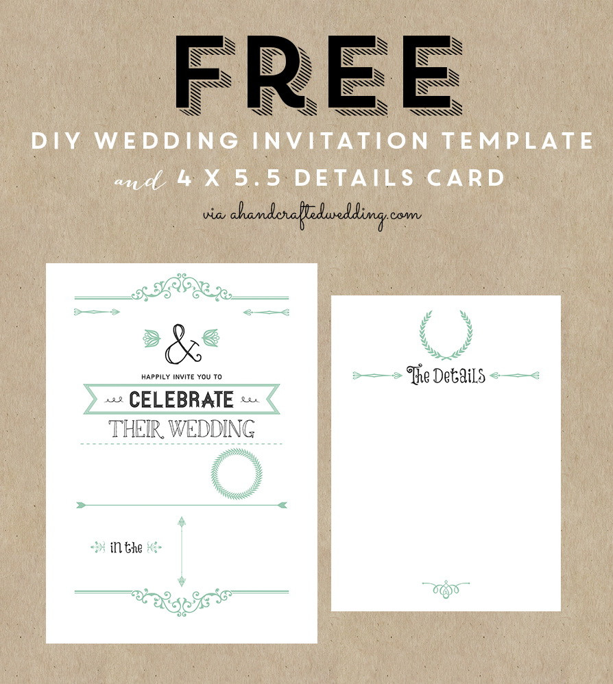 Wedding Invitation Templates Free
 Printable Wedding Invitation Templates Free Printable