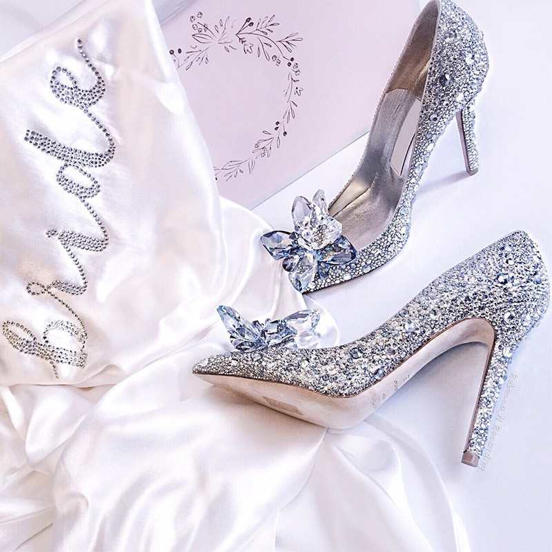 Wedding Rhinestone Shoes
 Aliexpress Buy Teahoo Crystal Wedding Shoes Women