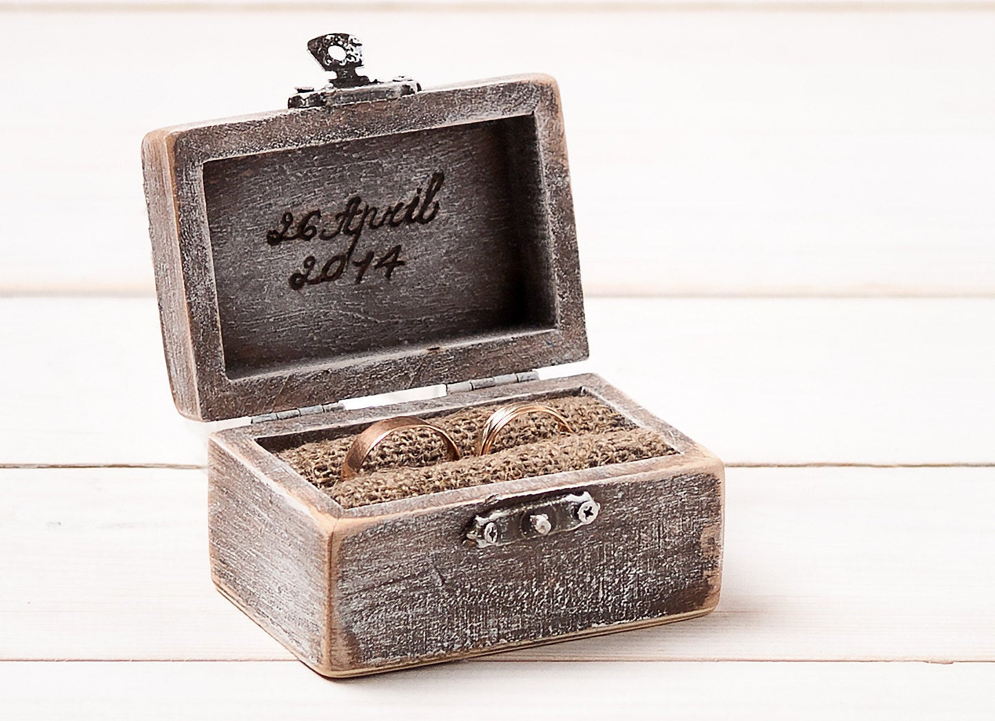 Wedding Ring Boxes
 Wedding Ring Box Ring Holder Pillow Bearer Box Personalized