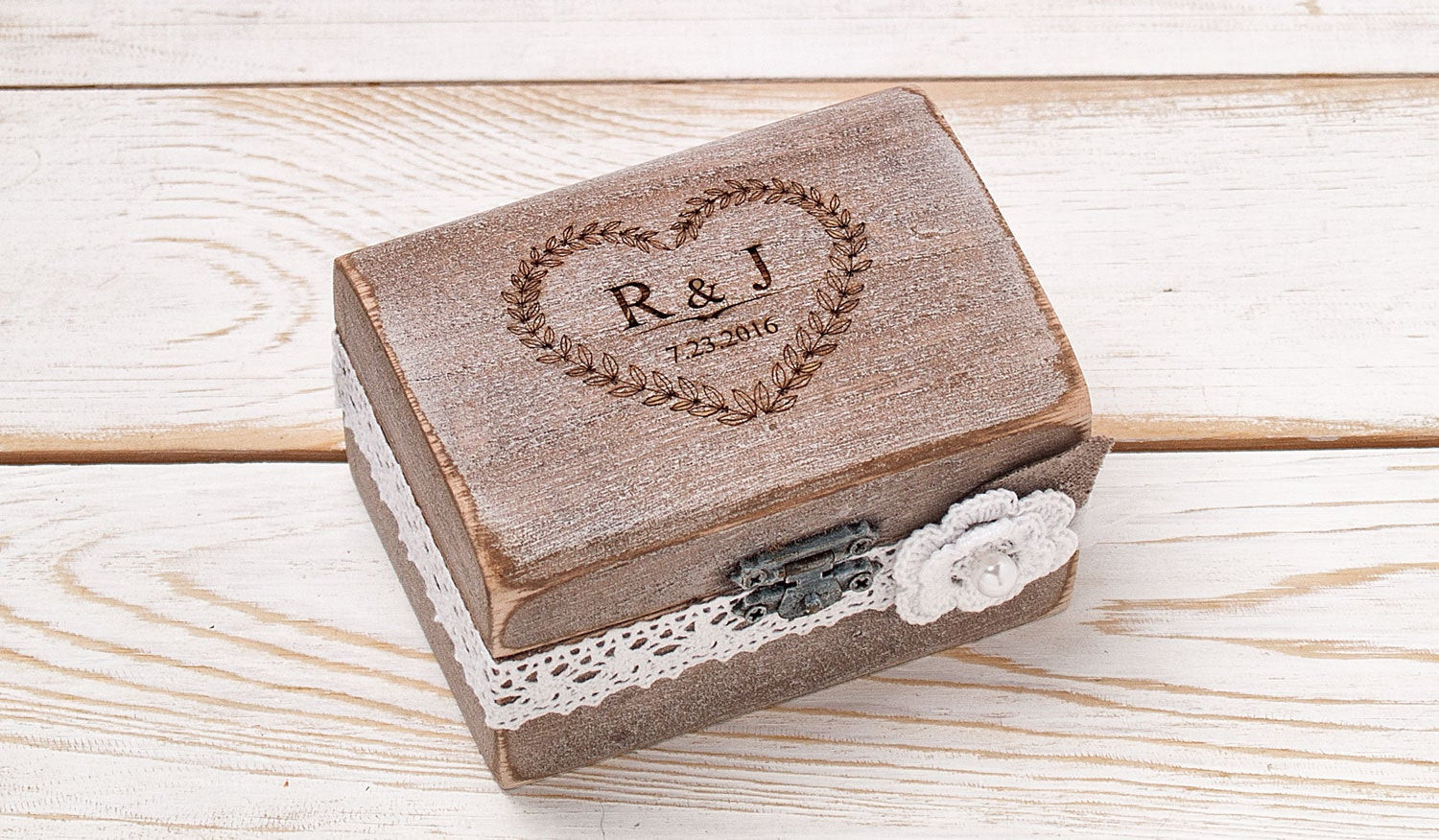 Wedding Ring Boxes
 Ring Box Wedding Ring Holder Ring Pillow Bearer Box with