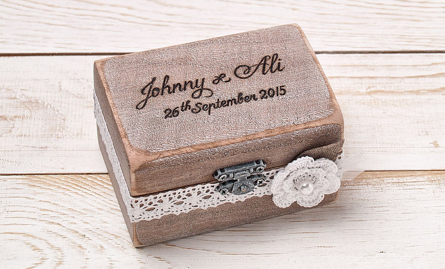 Wedding Ring Boxes
 Wedding Ring Box Rustic Ring Bearer Box Engagement Ring Box