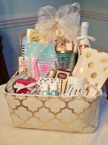 Wedding Shower Gift Baskets Ideas
 Engagement or bridal shower t basket idea