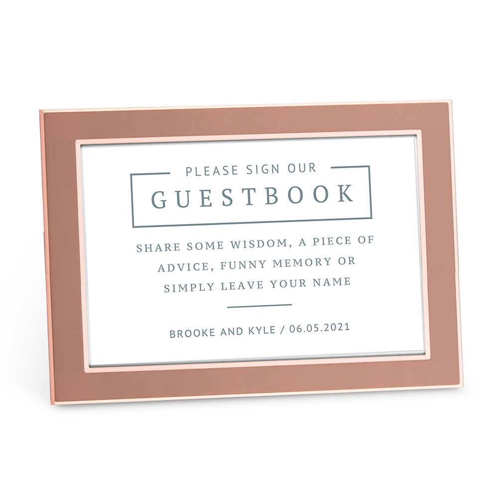 Wedding Signature Guest Book
 Personalized Sign Our Guestbook Sticker Sign for Wedding