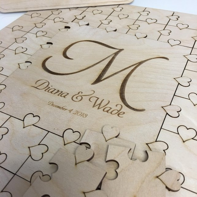 Wedding Signature Guest Book
 Puzzle Guest Book Wedding Guest Book Letter