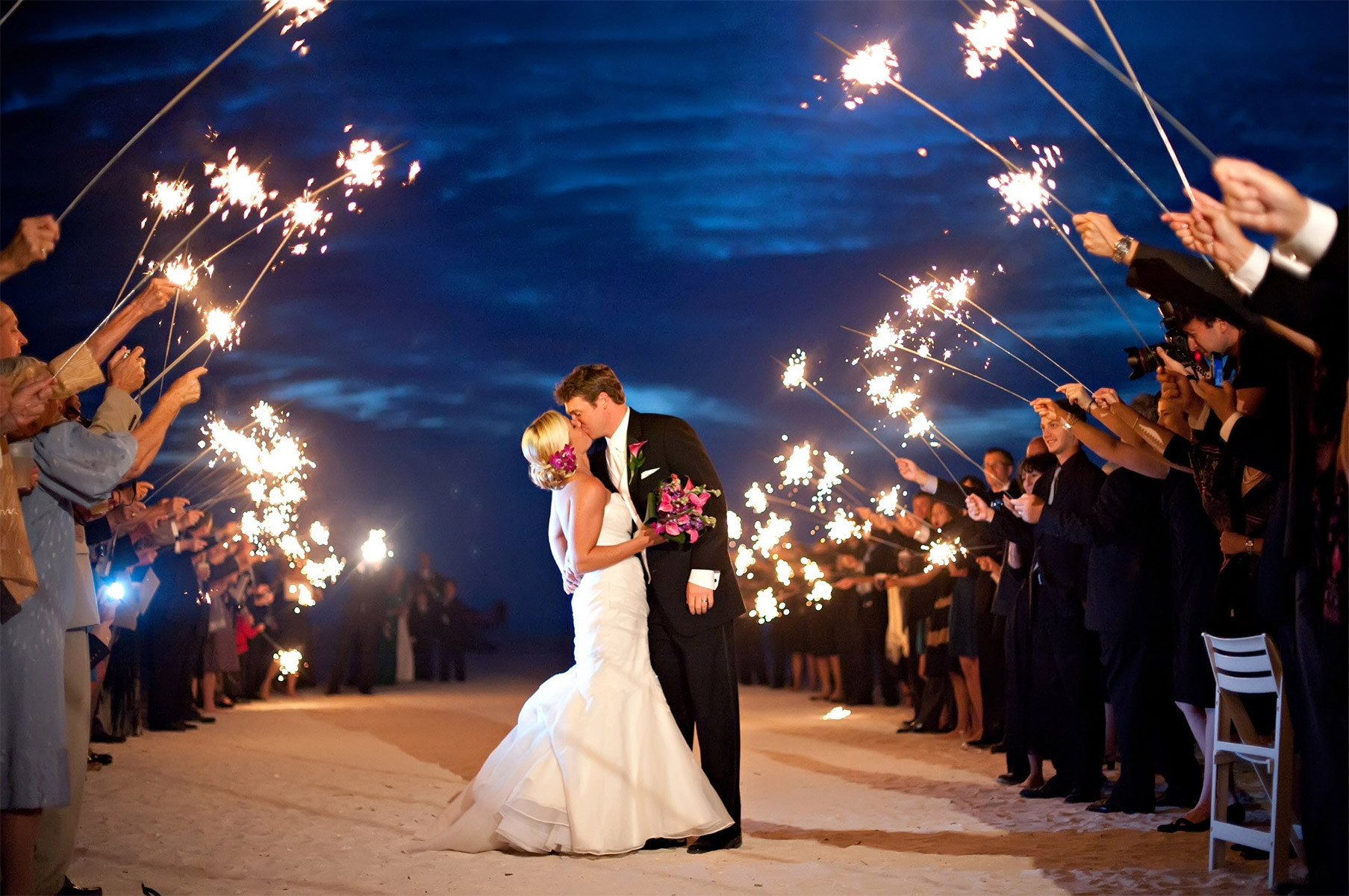 Wedding Sparkler Photos
 Using Sparklers for Your Wedding Exit Send f A