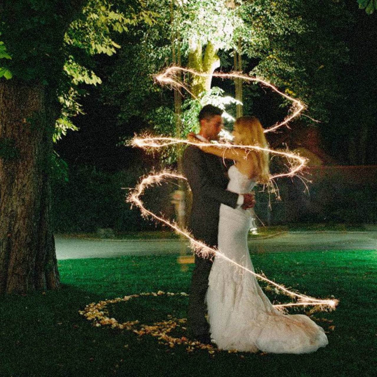 Wedding Sparkler Photos
 Premium Gold 20" Wedding Sparklers