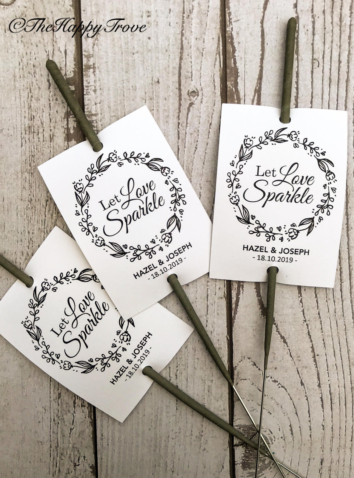 Wedding Sparklers Uk
 Wedding sparklers let love sparkle tags wedding favour