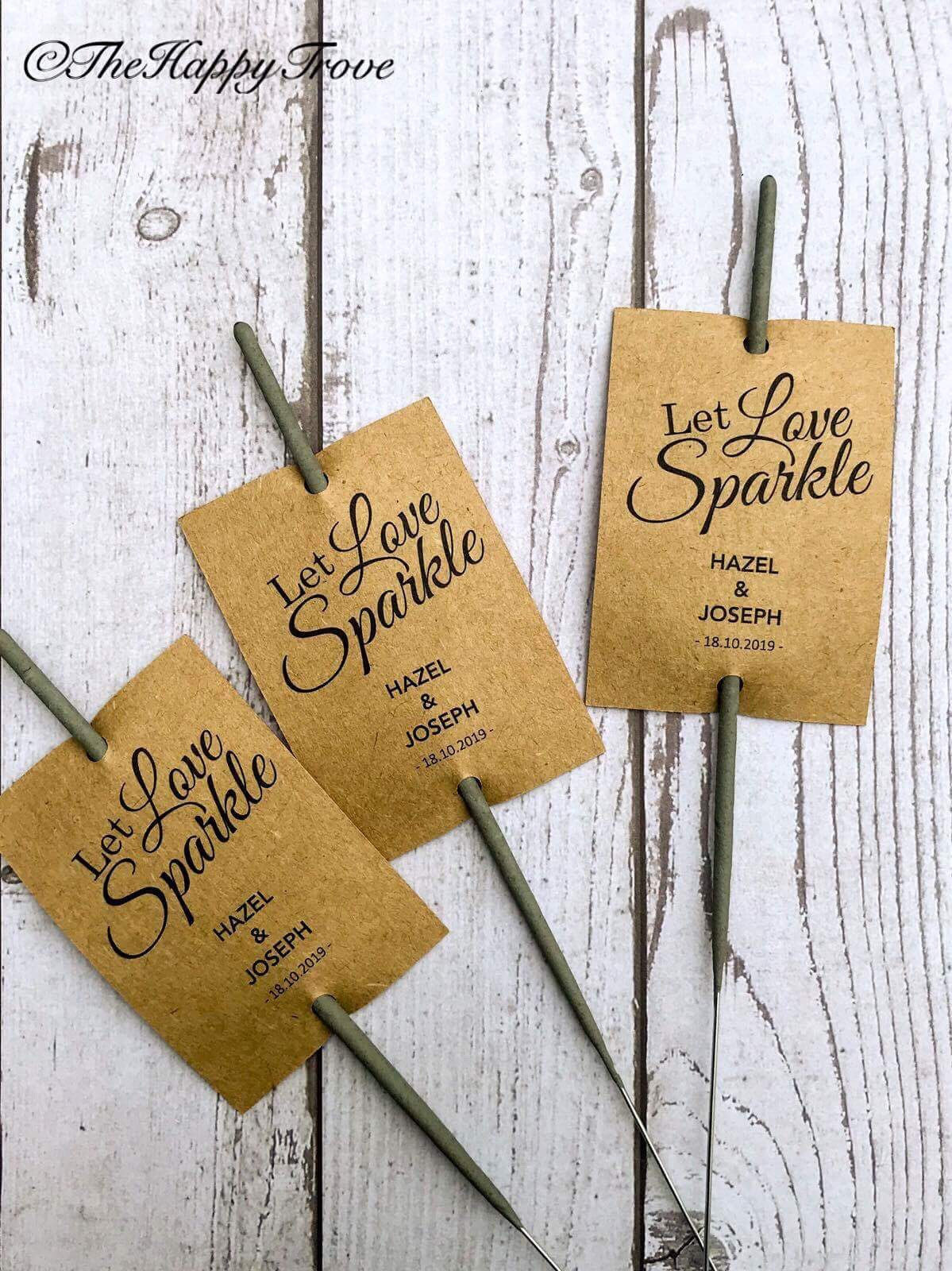 Wedding Sparklers Uk
 Wedding sparklers let love sparkle tags sparkler t tags