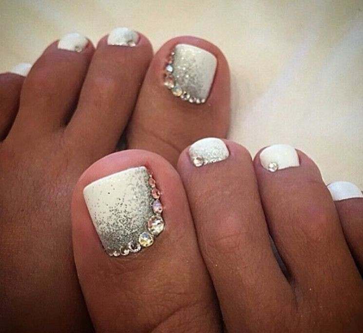 Wedding Toe Nails
 Pin by Taryn Wilson on Toe nail designs