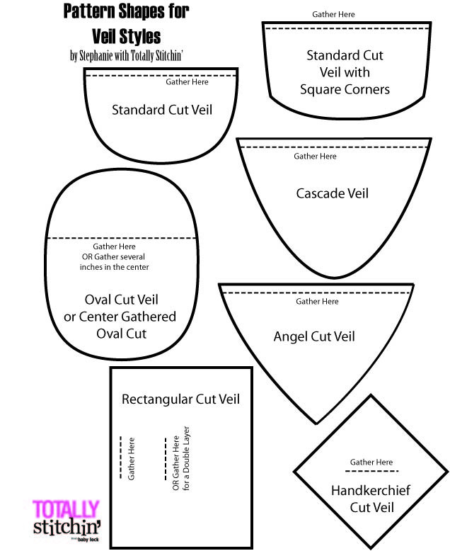 Wedding Veil Pattern
 DIY Wedding Veil Part 1 Totally Stitchin