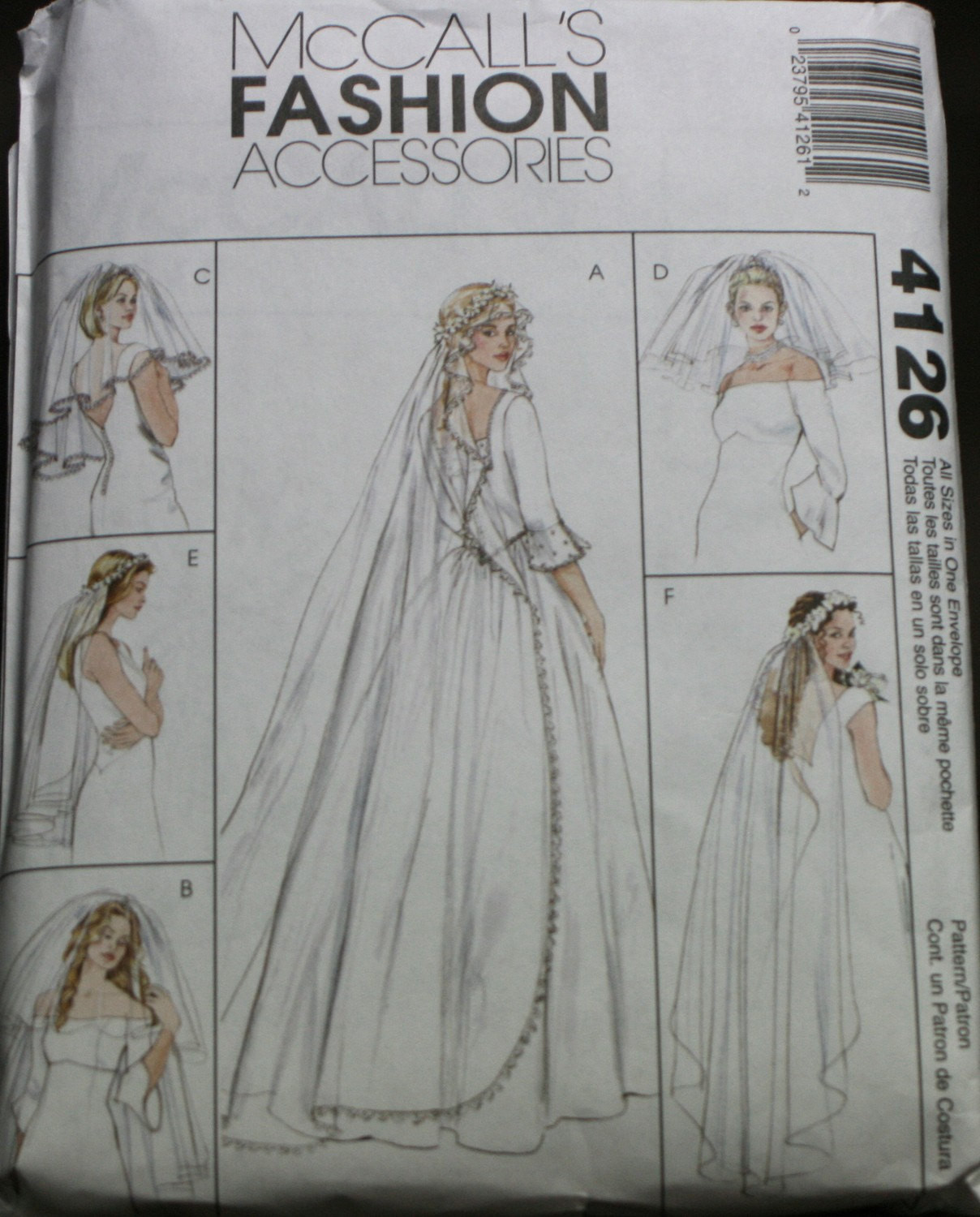 Wedding Veil Pattern
 4126 McCall s Bridal Wedding Veil Sewing Pattern New Uncut