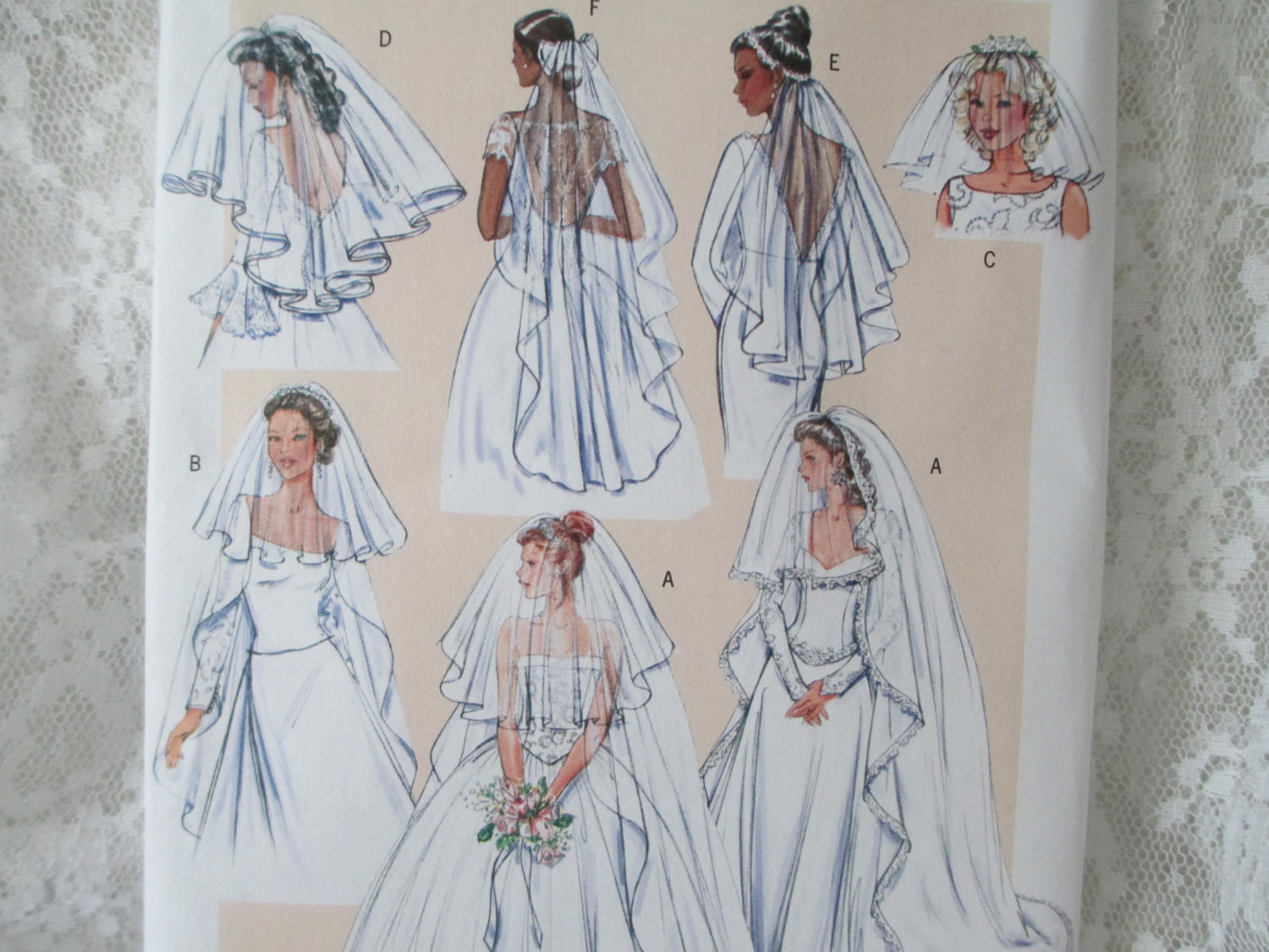 Wedding Veil Pattern
 Butterick B4487 Wedding Veil Pattern UNCUT