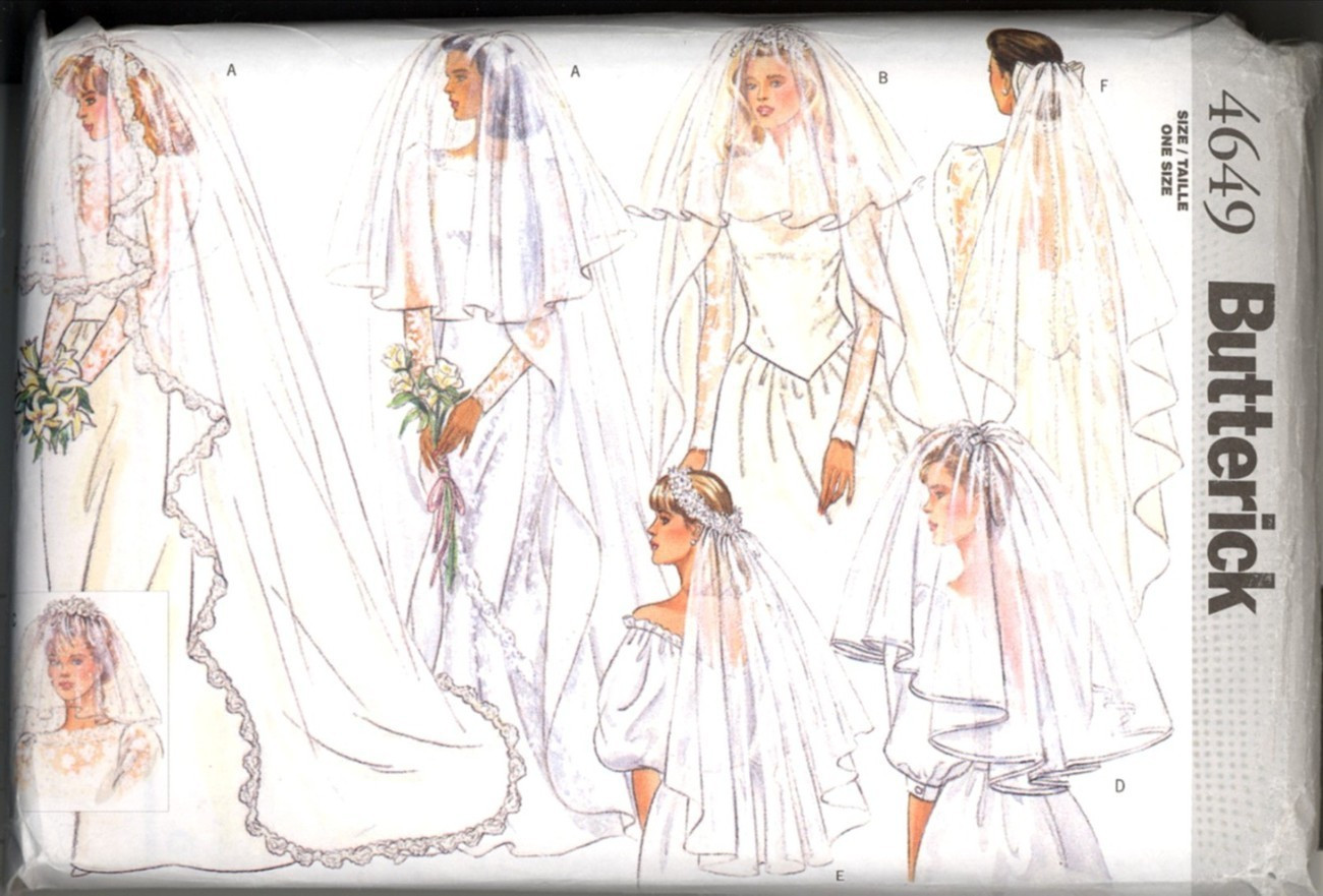 Wedding Veil Pattern
 Butterick Wedding Veil Sewing Pattern New Women s Clothing