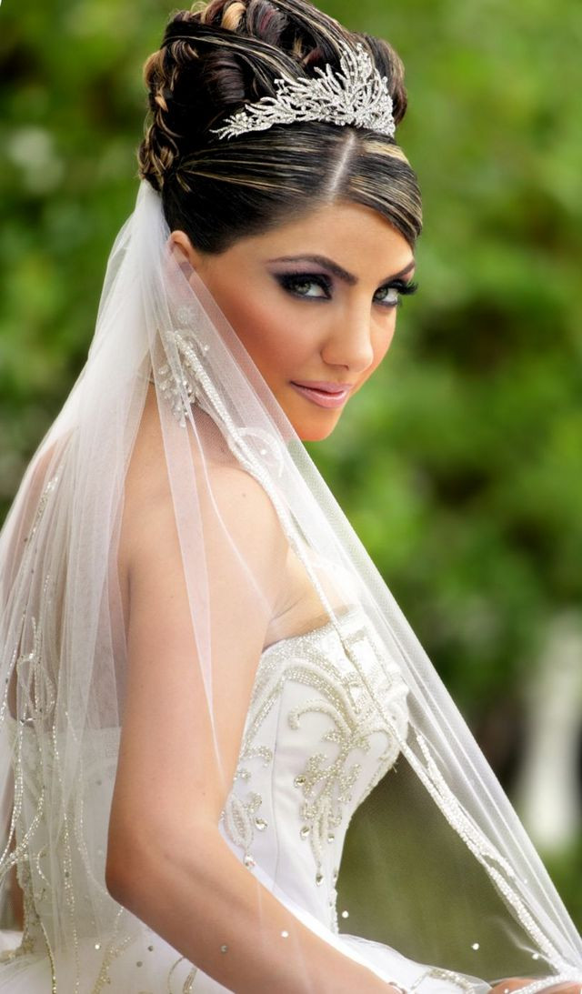 Wedding Veils With Long Hair
 Wedding Hairstyle with Tiara