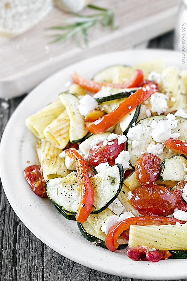 Weight Watchers Roasted Vegetables
 Pasta with Roasted Ve ables Rosemary and Feta