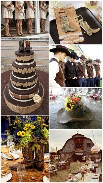 Western Themed Wedding
 404 best Western Cakes images on Pinterest