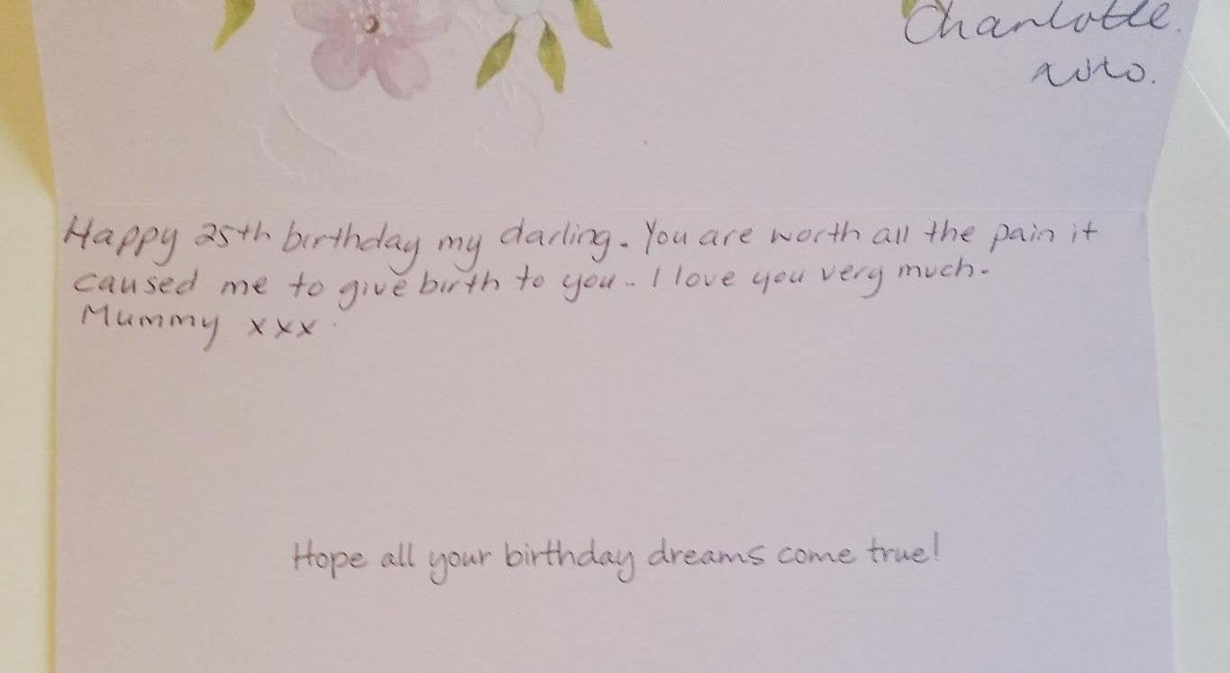 What To Write In A Birthday Card For Mom
 So today is my birthday My mom decided to write quite the