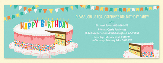 When To Send Birthday Invitations
 Free Birthday Invitations Send line or by Text Evite