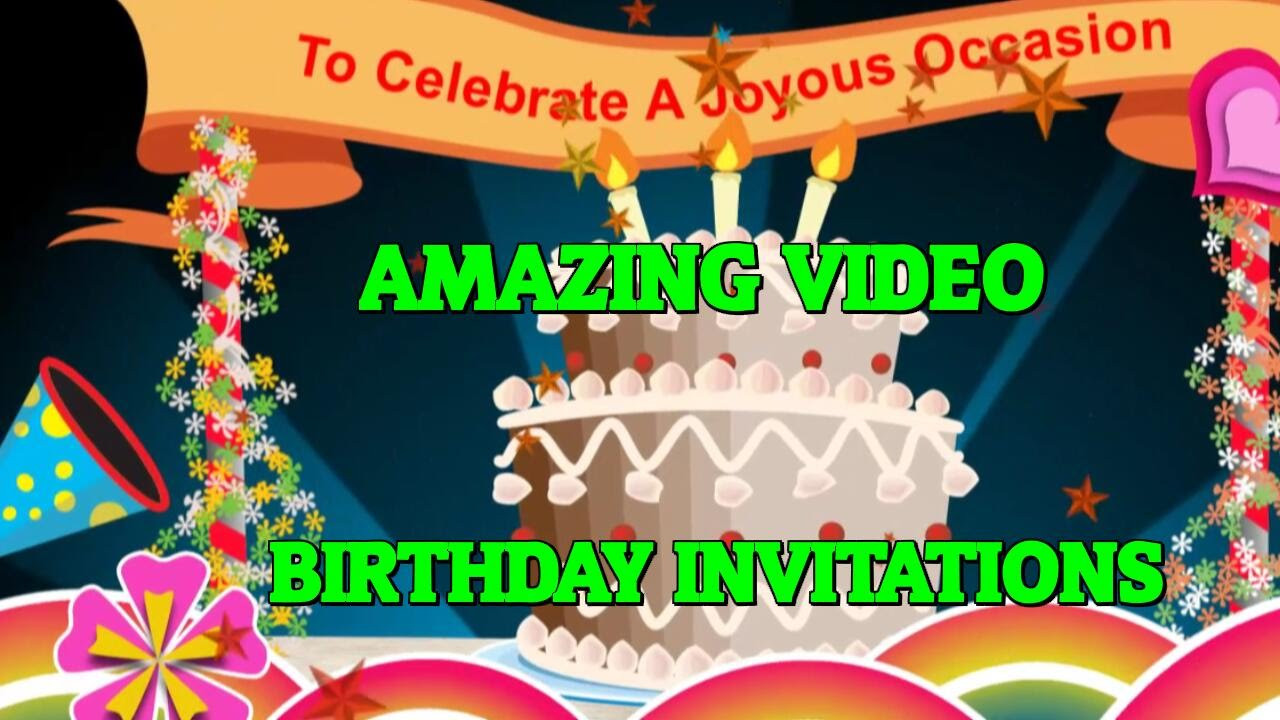 When To Send Birthday Invitations
 Birthday Party Invitations Send An Amazing Video