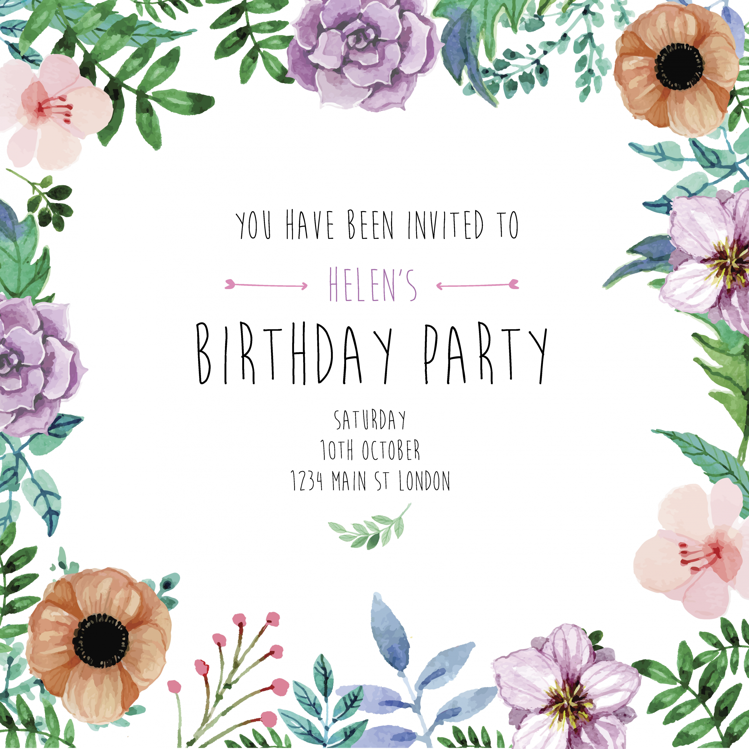 When To Send Birthday Invitations
 Send Tropical Party Invitations by e mail or text at