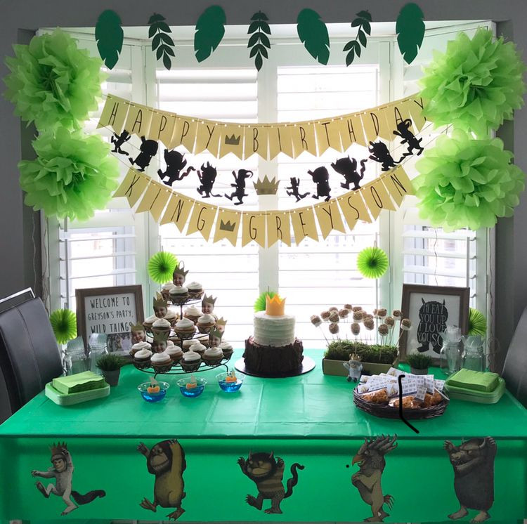 Where The Wild Things Are Birthday Party Supplies
 “Where the Wild Things Are” party decor for first birthday