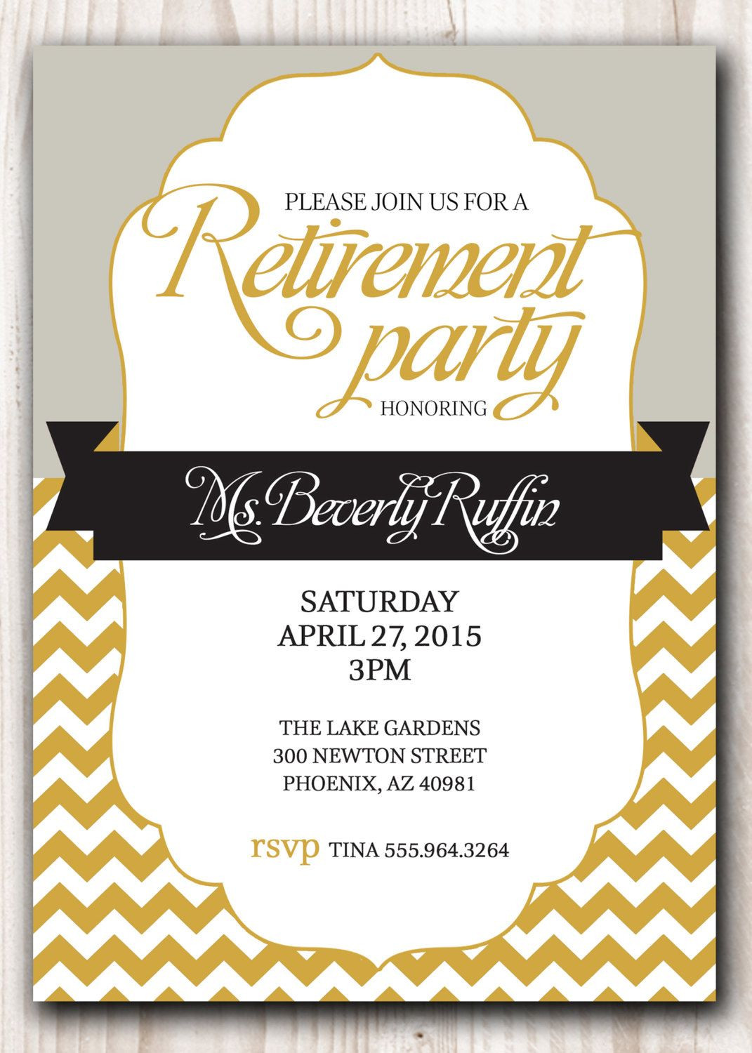 Where To Buy Birthday Invitations
 Retirement Party Invitation