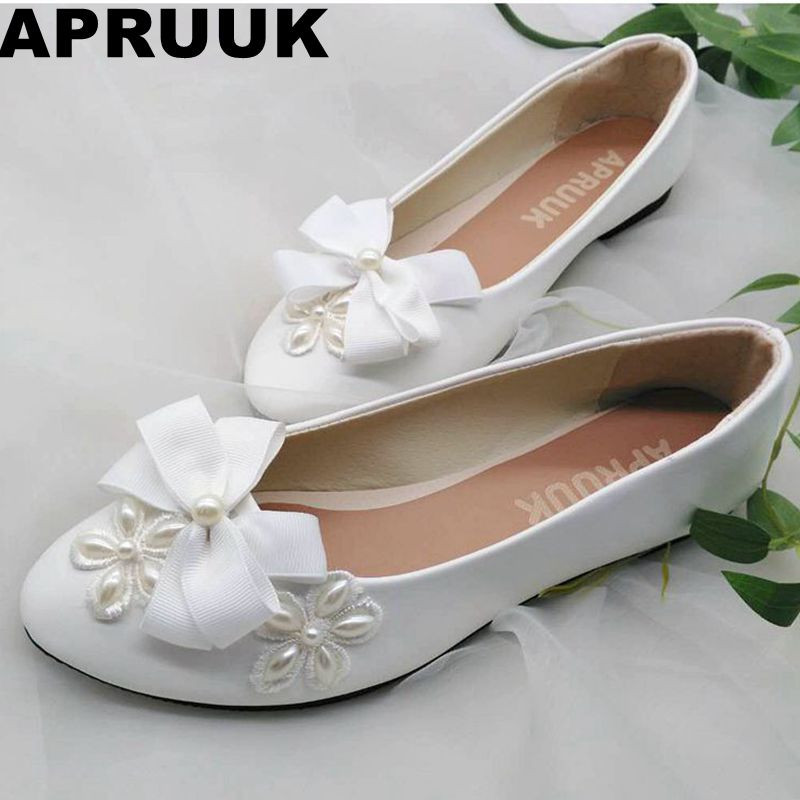 Where To Buy Wedding Shoes
 Aliexpress Buy White wedding shoes woman round toes