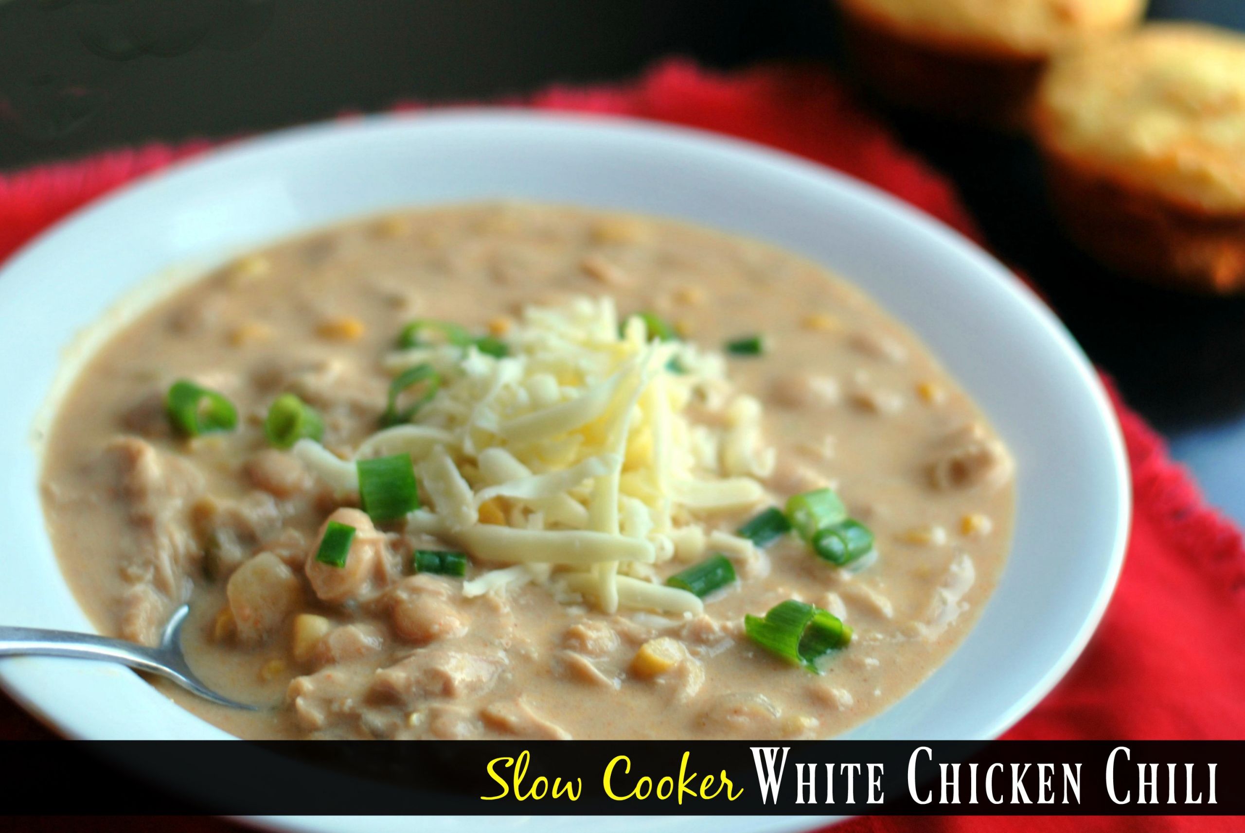 White Chicken Chili Recipe Paula Deen
 Slow Cooker White Chicken Chili Aunt Bee s Recipes