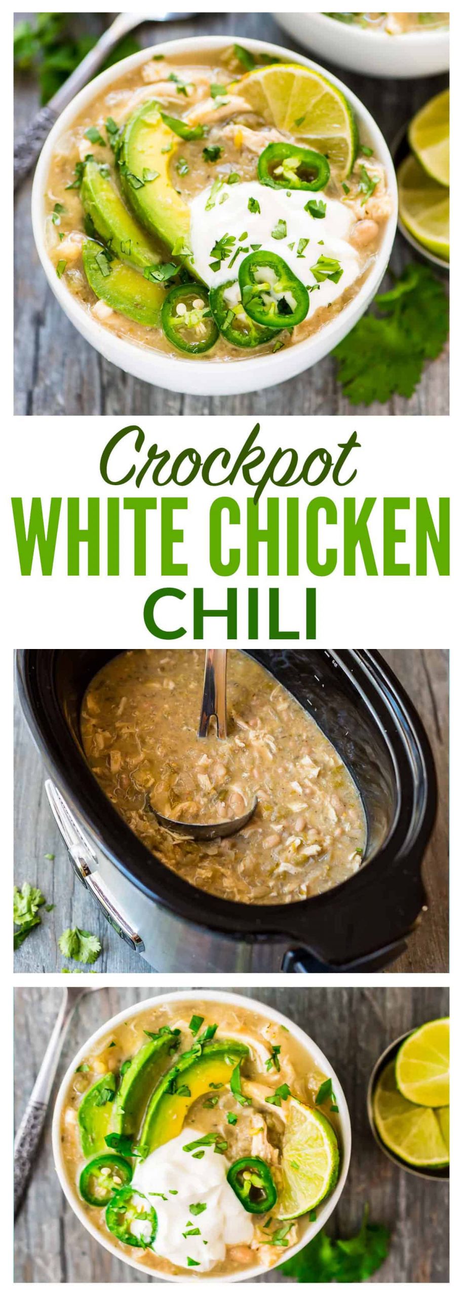 White Chili Recipes Chicken
 Crockpot White Chicken Chili