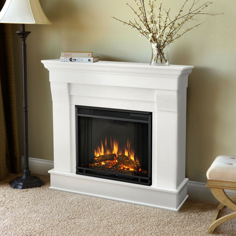 White Electric Fireplace
 Real Flame White Chateau Electric Fireplace