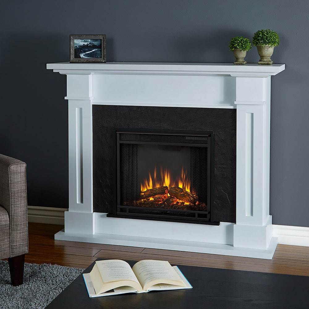 White Electric Fireplace
 Real Flame Kipling White Fireplace 6030E W