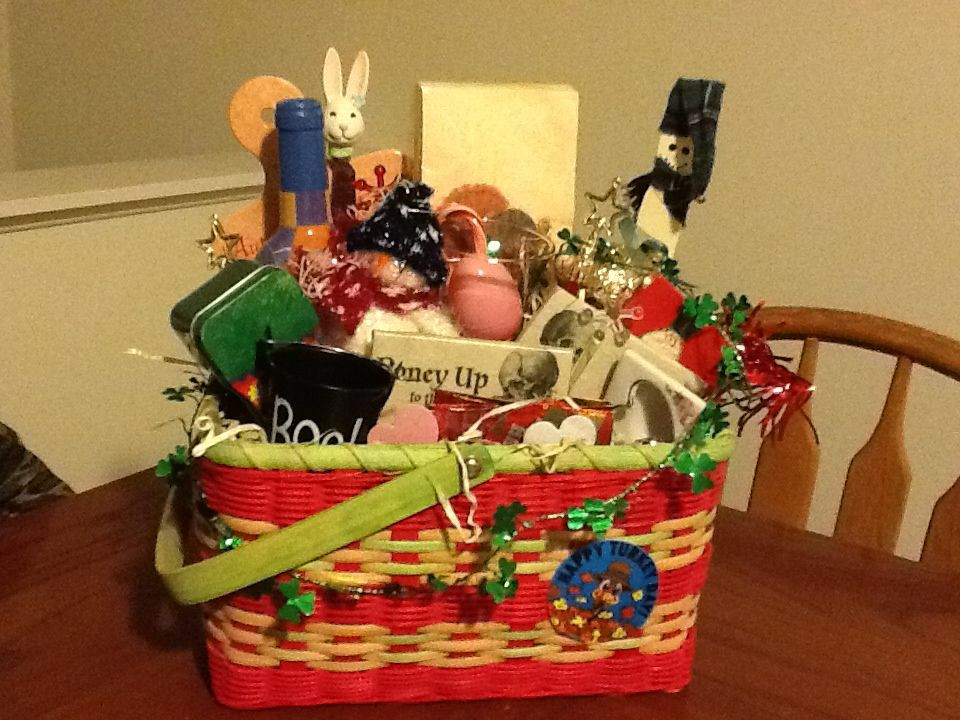 White Elephant Gift Basket Ideas
 White elephant all holidays t basket Most everything