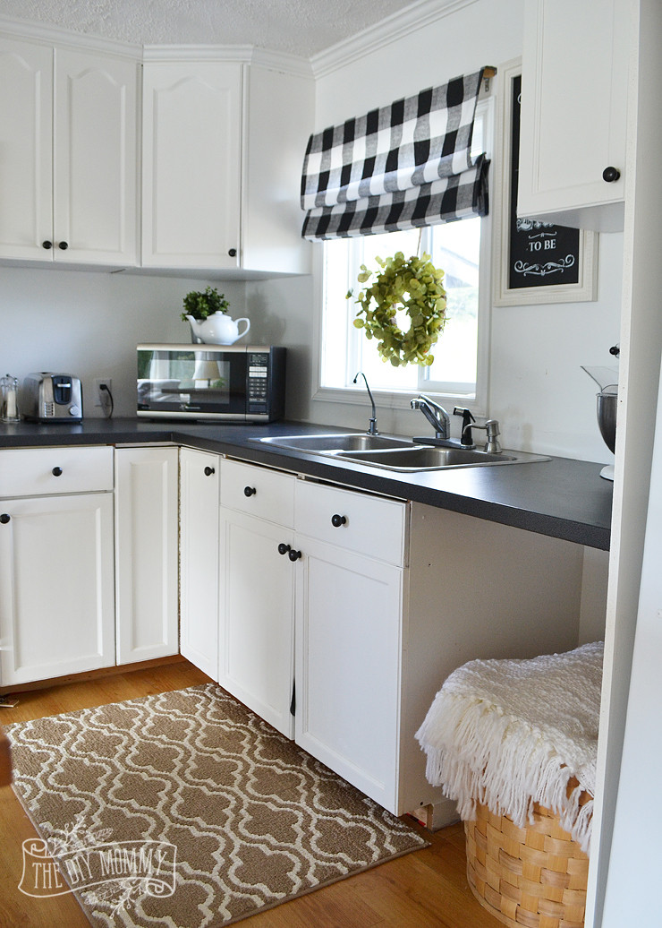 White Farmhouse Kitchen
 Our Guest Cottage Kitchen Bud Friendly Country