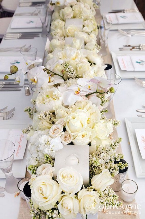 White Flowers For Weddings
 30 White Wedding Ideas That s Turly Timeless