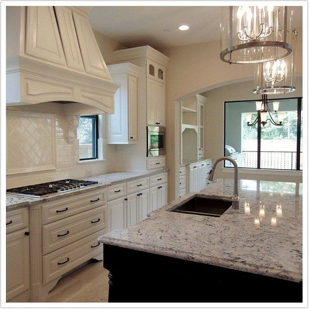 White Ice Granite Kitchen
 White Ice Granite Denver Shower Doors & Denver Granite