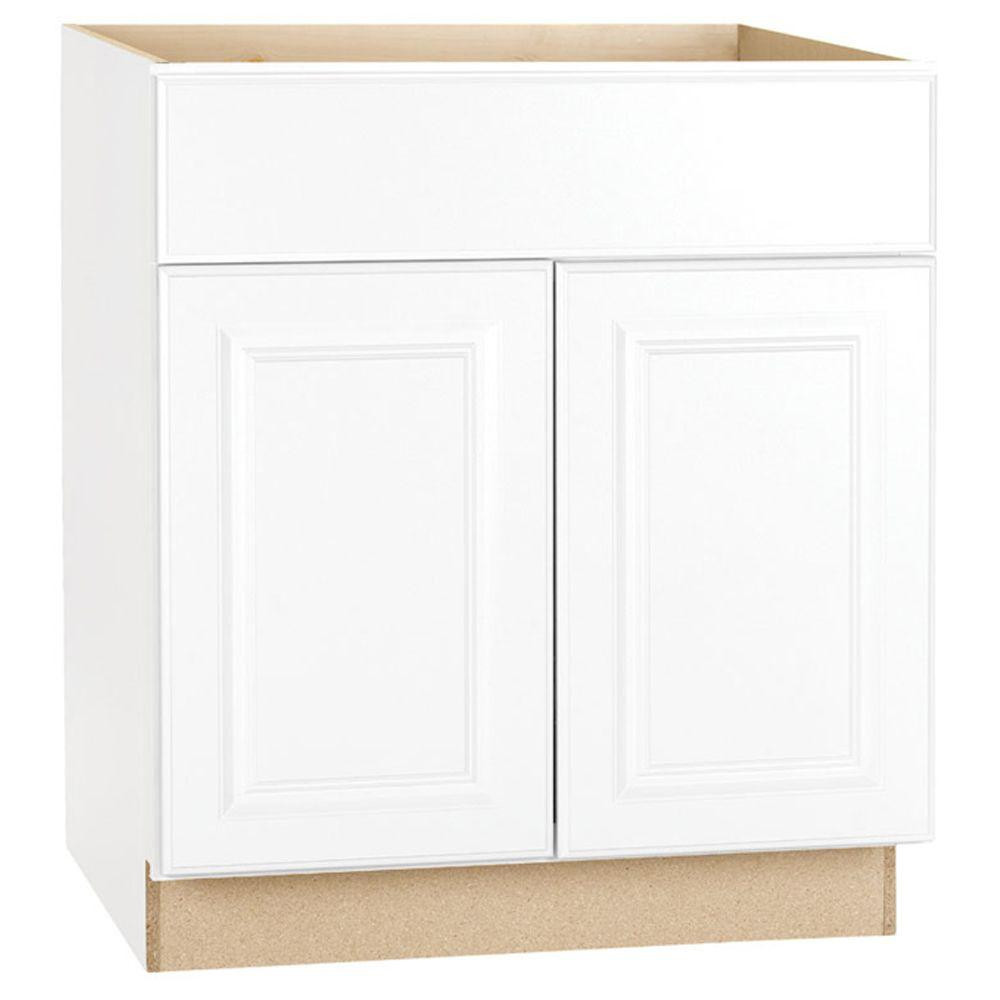 White Kitchen Base Cabinet
 Hampton Bay Hampton Assembled 30x34 5x24 in Base Kitchen