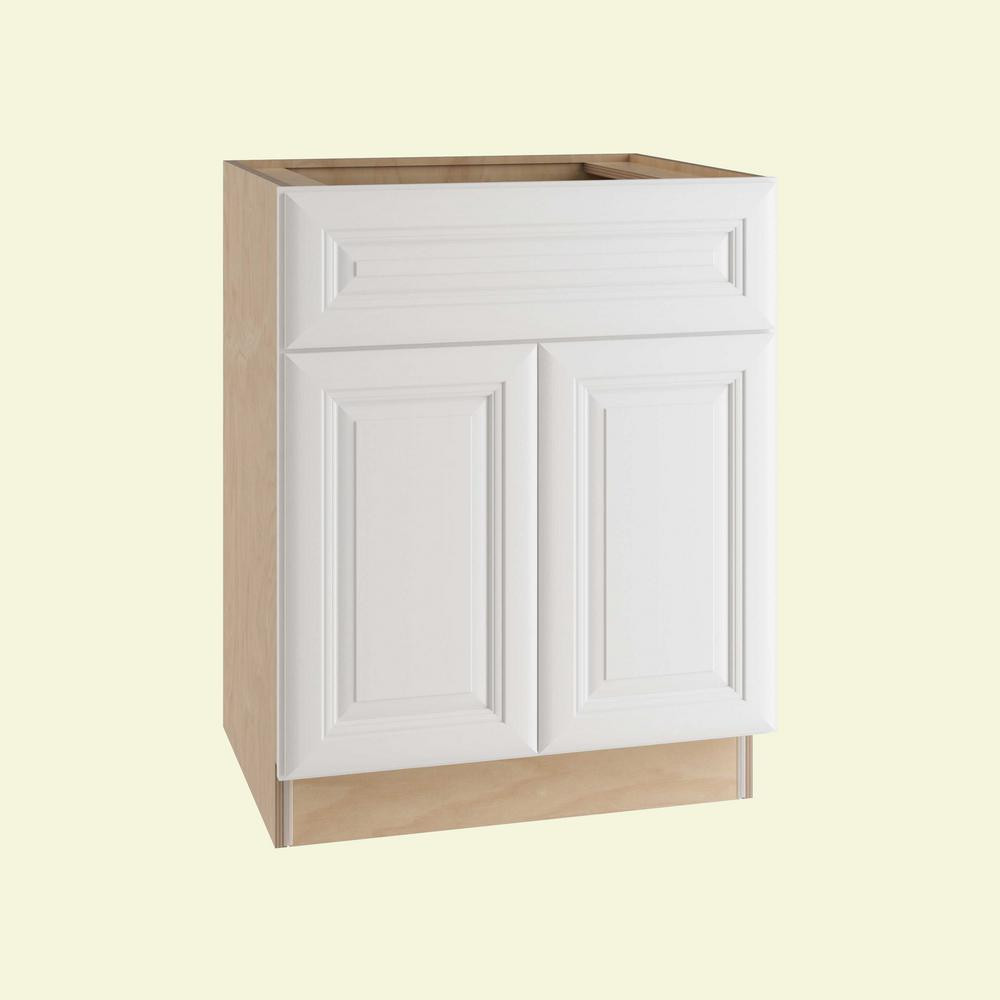 White Kitchen Base Cabinet
 Home Decorators Collection Brookfield Assembled 24x34 5x24