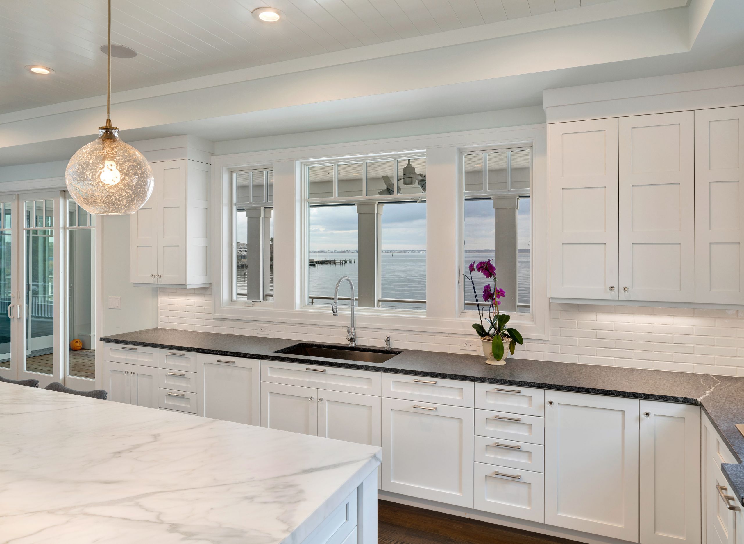 White Kitchen Cabinet Images
 White Transitional Kitchen Mantoloking New Jersey by