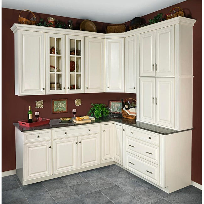 White Kitchen Wall Cabinet
 Antique White Wall Kitchen Cabinet 15x36 Free Shipping