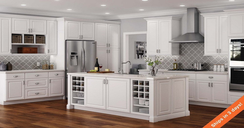 White Kitchen Wall Cabinet
 Hampton Wall Cabinets in White – Kitchen – The Home Depot