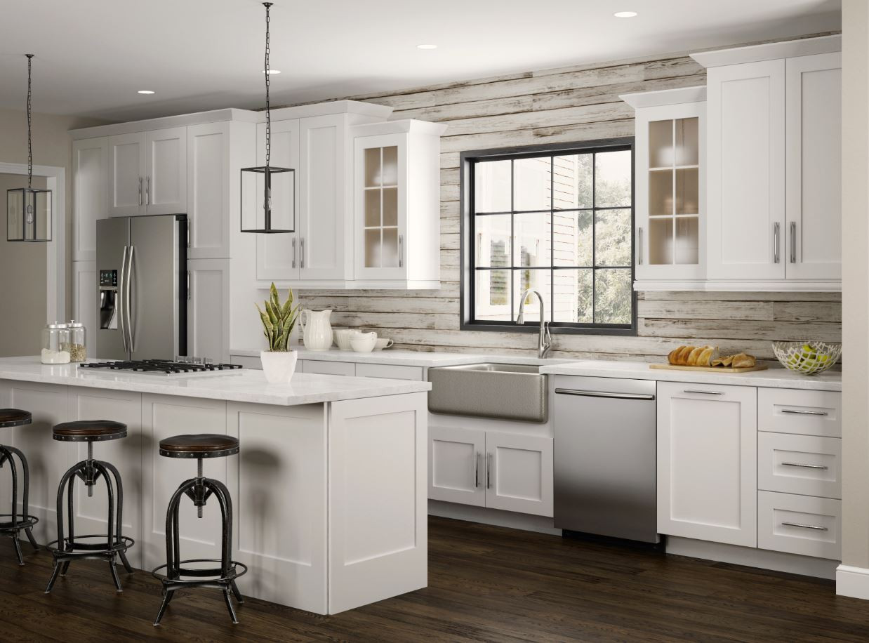 White Kitchen Wall Cabinet
 Newport Wall Cabinets in Pacific White – Kitchen – The