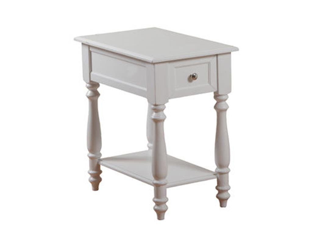 White Living Room End Tables
 Powell Furniture Living Room White Accent Table 14A2008