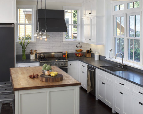 White Rustic Kitchen
 Rustic White Cabinets