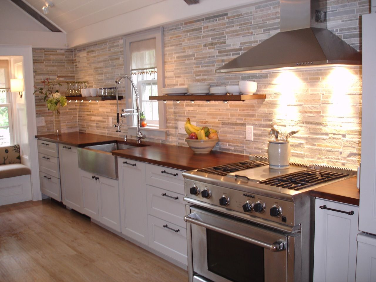 White Wood Kitchen Cabinets
 How To Choose A Wood Countertop For Your Kitchen