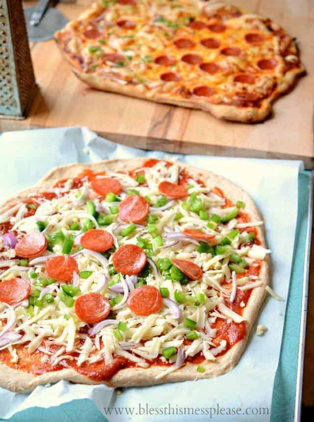 Whole Wheat Pizza Dough Recipe
 Whole Wheat Pizza Crust Bless This Mess